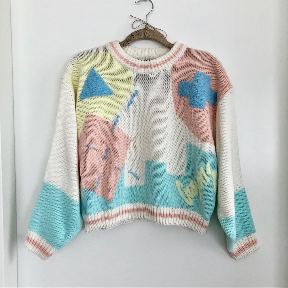 Crayons Vintage Sweater in Pastel